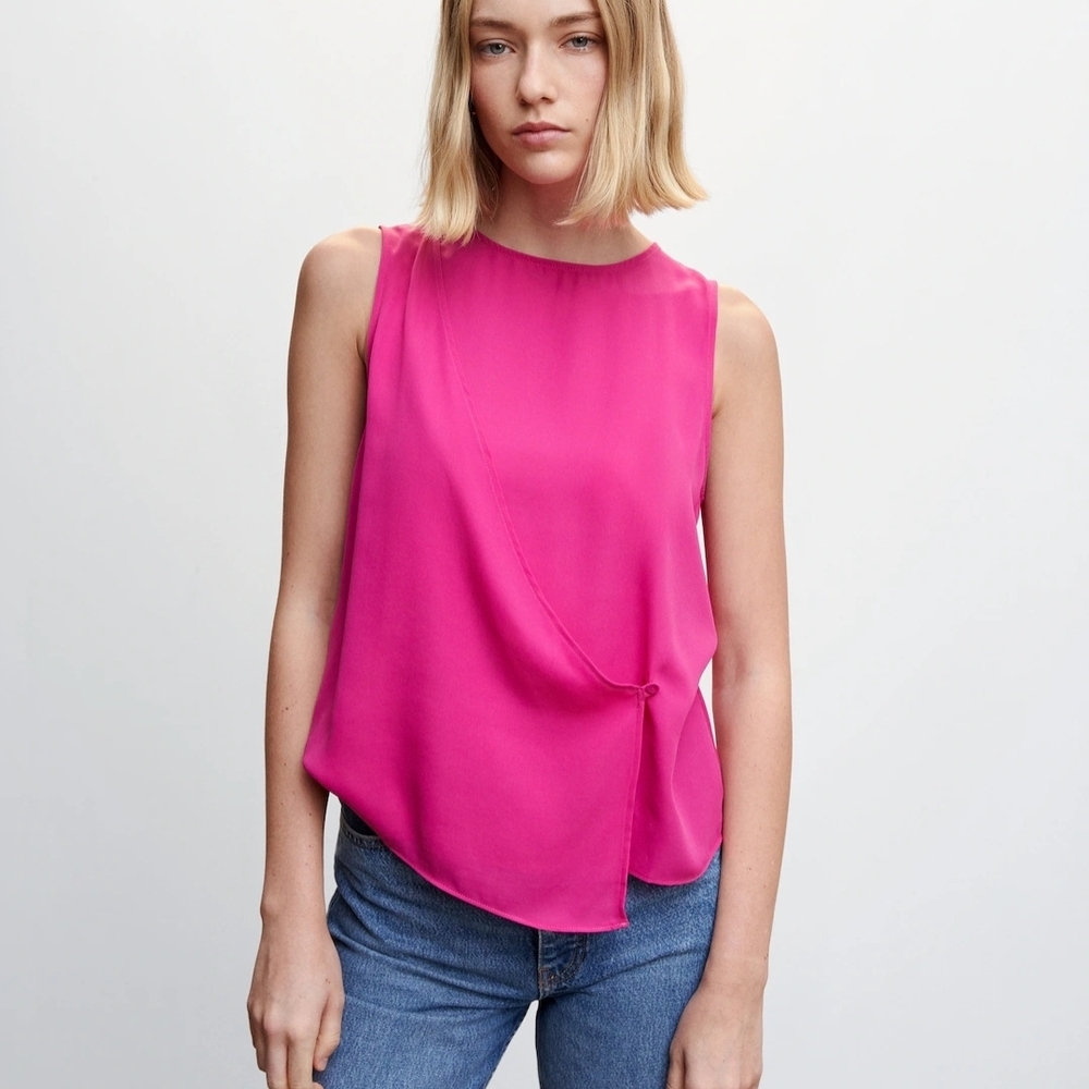 Mango Pink Relaxed Tank Top